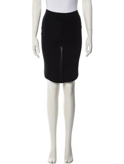 Pre-owned Norma Kamali Knee-length Skirt In Black