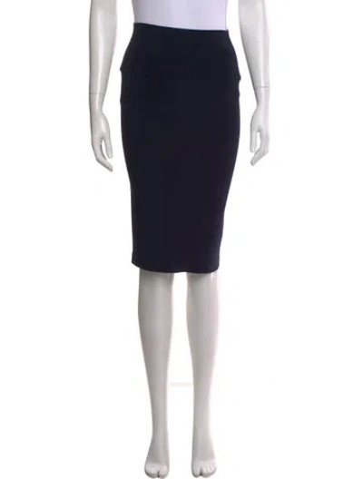 Pre-owned Norma Kamali Knee-length Skirt In Black
