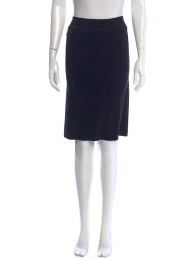 Pre-owned Norma Kamali Knee-length Skirt In Blue
