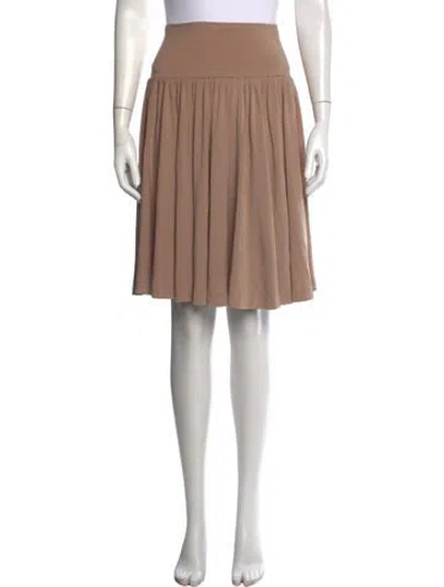 Pre-owned Norma Kamali Knee-length Skirt In Neutral