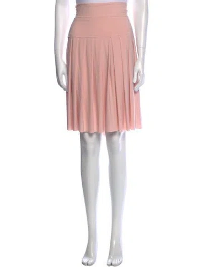 Pre-owned Norma Kamali Knee-length Skirt In Pink