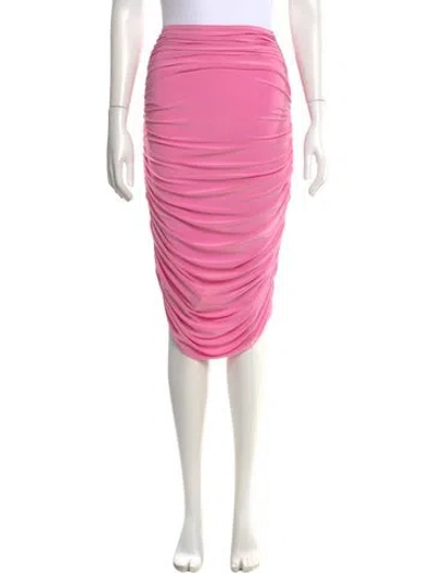 Pre-owned Norma Kamali Knee-length Skirt In Pink