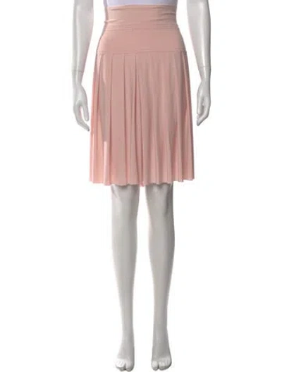 Pre-owned Norma Kamali Knee-length Skirt In Pink