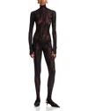 Norma Kamali Lace Catsuit In Black