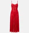 Norma Kamali Lace Midi Dress