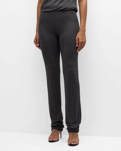 Norma Kamali Lazy Leggings In Dark Grey
