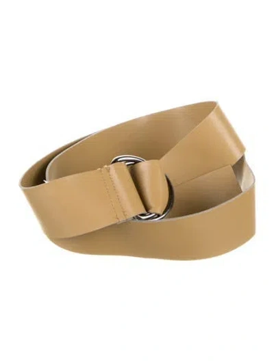Pre-owned Norma Kamali Leather Waist Belt In Green