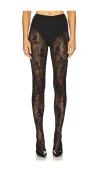 Norma Kamali Legging With Footie In 黑色
