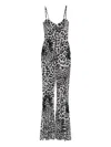 Norma Kamali Leopard Print Jumpsuit In Animal Print