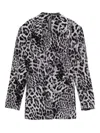 Norma Kamali Classic Single Breasted Jacket In Blue