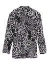 Norma Kamali Classic Single Breasted Jacket In Multi