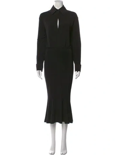 Pre-owned Norma Kamali Long Dress In Black