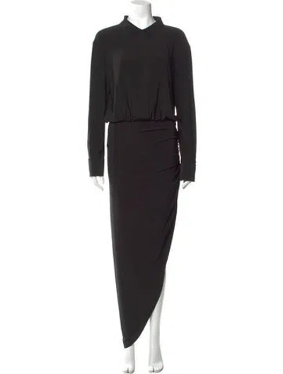 Pre-owned Norma Kamali Long Dress In Black