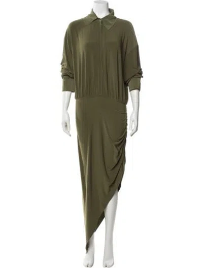 Pre-owned Norma Kamali Long Dress In Green