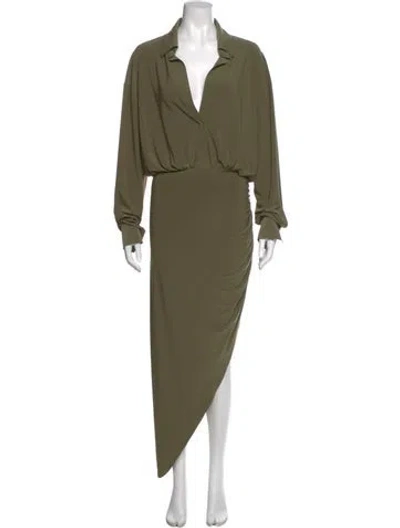 Pre-owned Norma Kamali Long Dress In Green