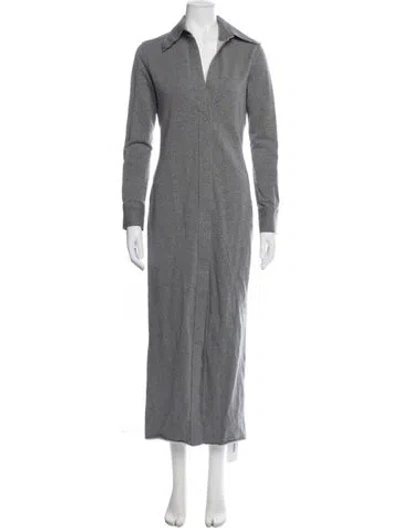 Pre-owned Norma Kamali Long Dress In Grey