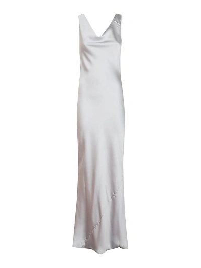 Norma Kamali Long Dress In Silver