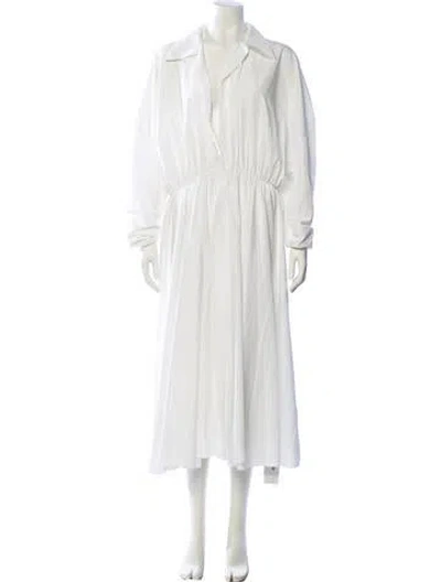 Pre-owned Norma Kamali Long Dress In White