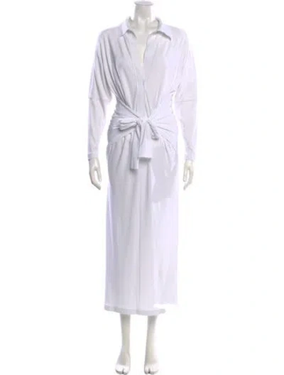 Pre-owned Norma Kamali Long Dress In White