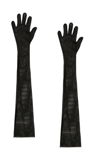 Norma Kamali Long Gloves In Black