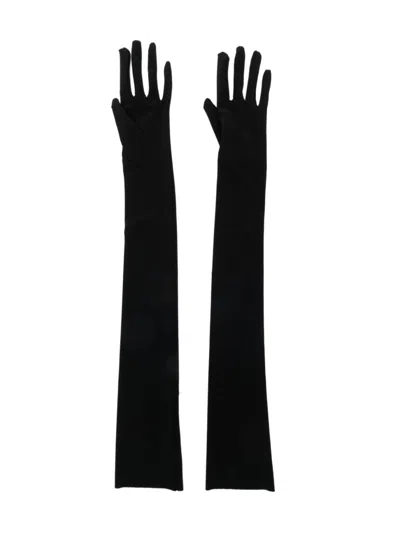 Norma Kamali Long Gloves In Black