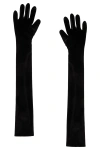 Norma Kamali Long Gloves In Black