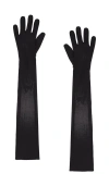 Norma Kamali Long Gloves In Charcoal