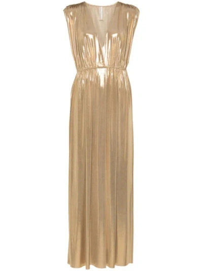 Norma Kamali Long Golden Dress
