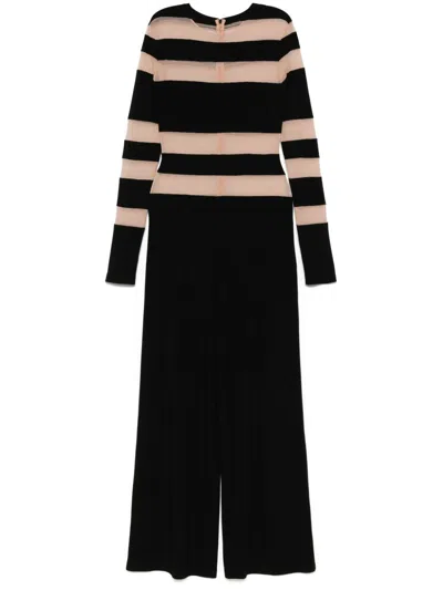 Norma Kamali Long Jumpsuit In Black