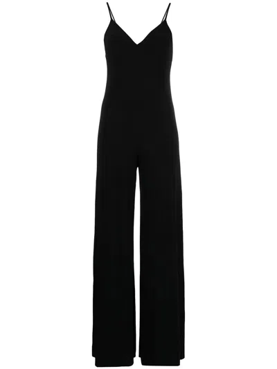 Norma Kamali Long Jumpsuit In Black