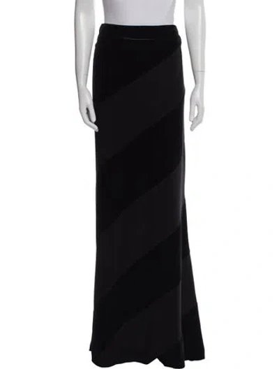 Pre-owned Norma Kamali Long Skirt In Black