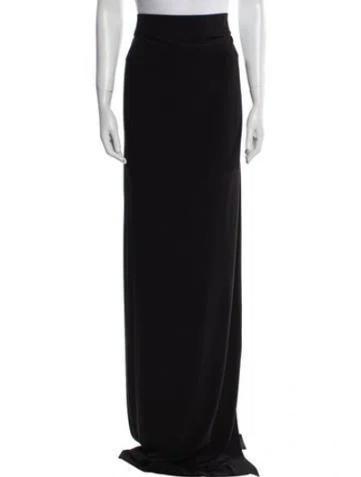 Pre-owned Norma Kamali Long Skirt W/ Tags In Black