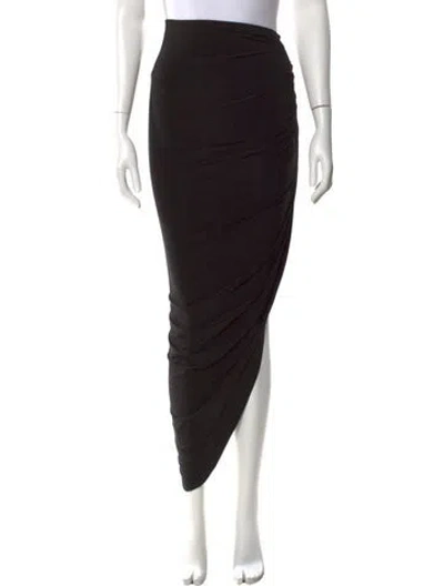 Pre-owned Norma Kamali Long Skirt W/ Tags In Black