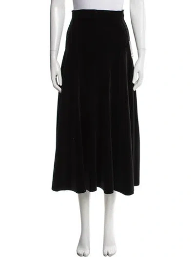 Pre-owned Norma Kamali Long Skirt W/ Tags In Black