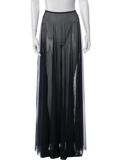 Pre-owned Norma Kamali Long Skirt W/ Tags In Black