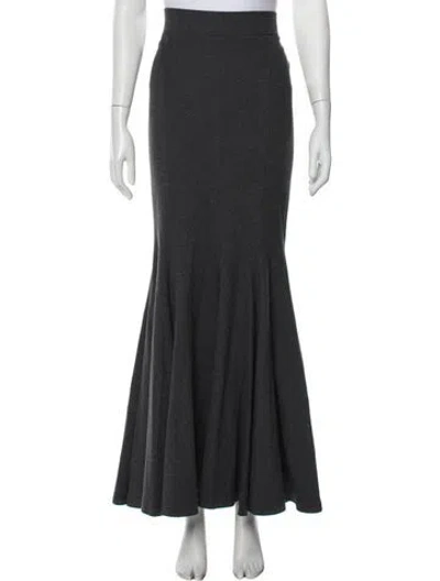 Pre-owned Norma Kamali Long Skirt W/ Tags In Gray