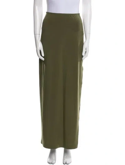 Pre-owned Norma Kamali Long Skirt W/ Tags In Green
