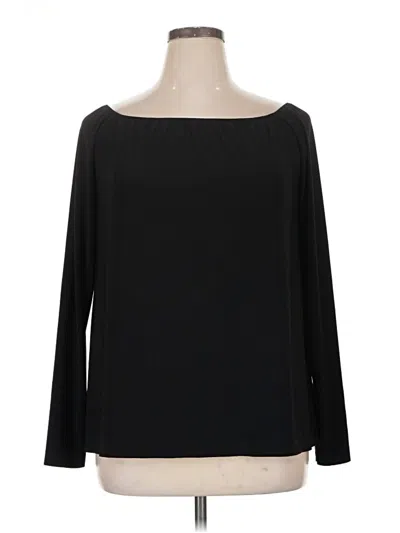 Pre-owned Norma Kamali Long Sleeve Blouse In Black
