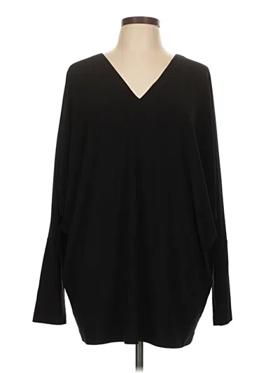 Pre-owned Norma Kamali Long Sleeve Blouse In Black