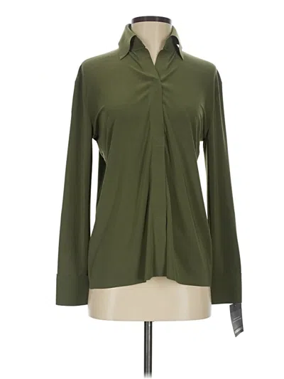 Pre-owned Norma Kamali Long Sleeve Blouse In Green