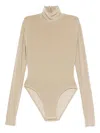 Norma Kamali Long-sleeve Bodysuit In Brown