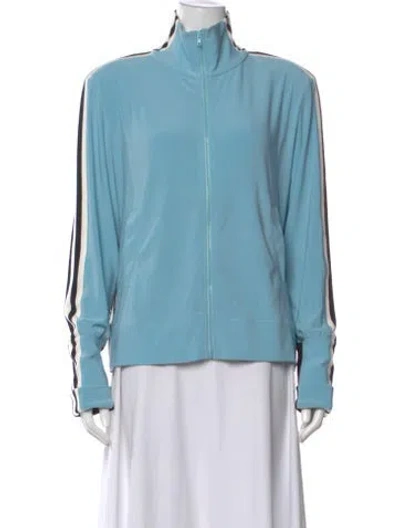 Pre-owned Norma Kamali Long Sleeve Top In Blue