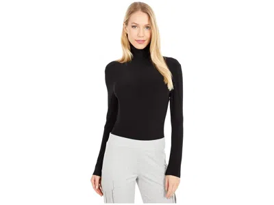 Norma Kamali Long Sleeve Turtle Bodysuit Women's Jumpsuit & Rompers One Piece Black: Md (women's 6), Polyester/sp