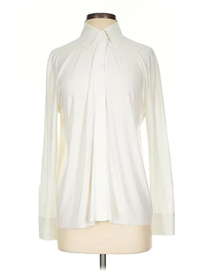 Pre-owned Norma Kamali Long Sleeve Turtleneck In Ivory