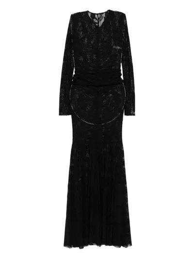 NORMA KAMALI NORMA KAMALI LONG SLEEVE V-NECK DRESS