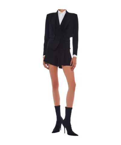 Norma Kamali Long-sleeved Casual Jacket In Black