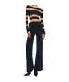 Norma Kamali Spliced Straight Leg Jumpsuit In Black