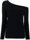 Shop Norma Kamali Long Sleeves Drop Shoulder Top