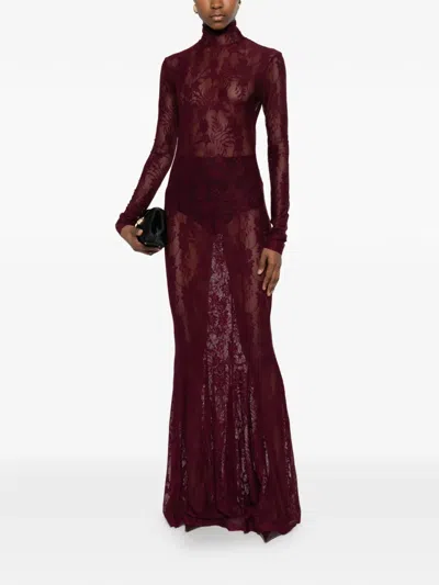 Norma Kamali Long-sleeve Maxi Dress In Multi