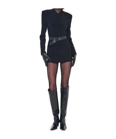 Norma Kamali Long-sleeve Zip-up Jacket In Black